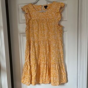 J. Crew Yellow Floral Dress